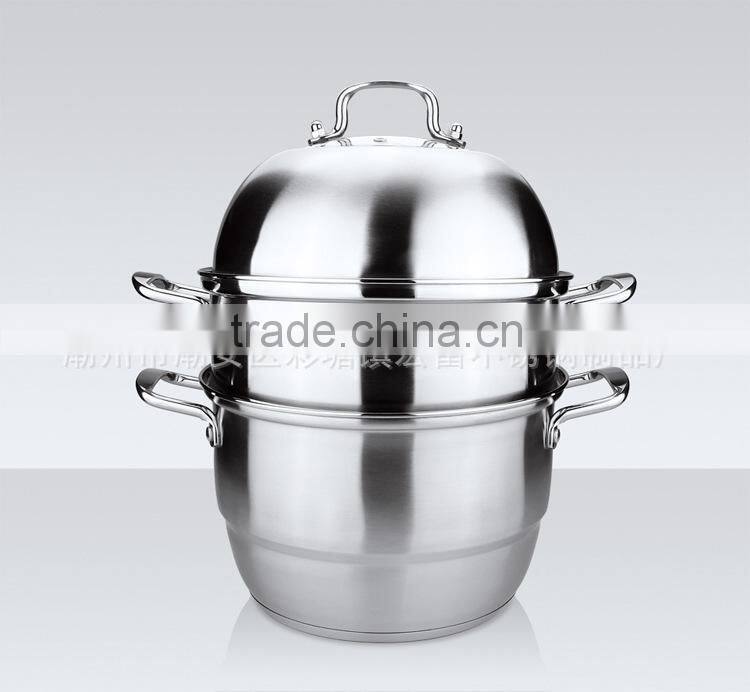 stainless steel kitchenware and cookware food display steamer utensil set