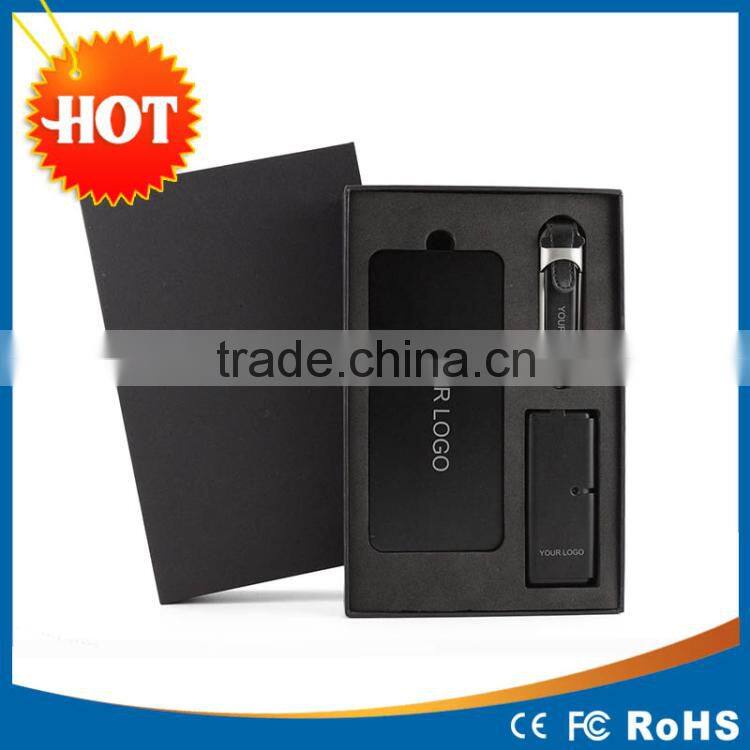 2015 newest design Annual gift set( power bank/usb hub/usb flash drive)