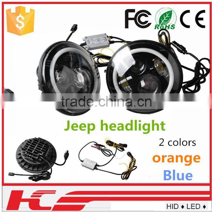 Auto Parts Jeep Wrangler 24v Led Light Truck 7 Inch Head Lamp For Jeep Wrangler