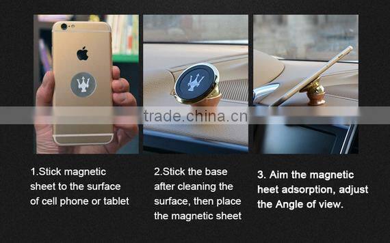 Fashion design universal mini magnetic mobile phone car holder