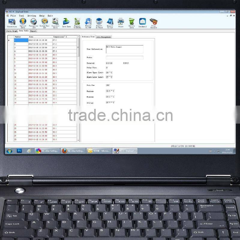 USB Internal External Sensor Temperature Data logger Datalogger Temp Recorder