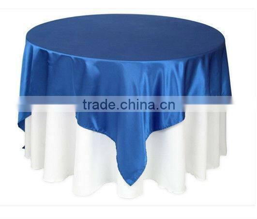 2015 Hot Sale Cheap wedding tablecloths,100%polyester tablecloth,satin overlay for weddings