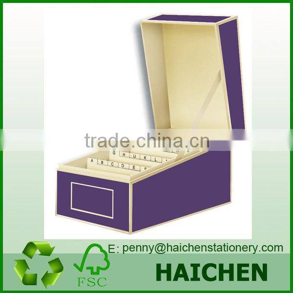 Fancy Business Card Storage Box cardboard box dividers