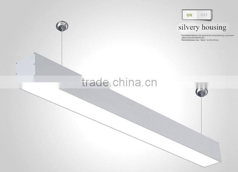led linear pendant light/commercial led square pendant panel light /Linear suspended LED light 4000ml
