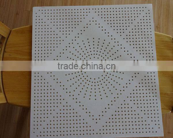 new product fiber glass wool ceiling soundproof materials for roof 595*595