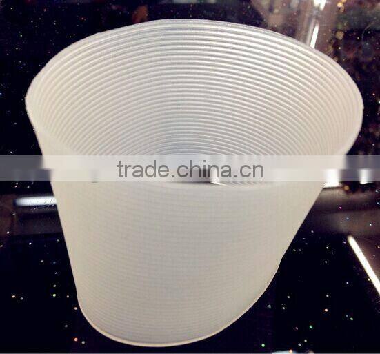 hot coffee and paper silicone cup sleeve with handle