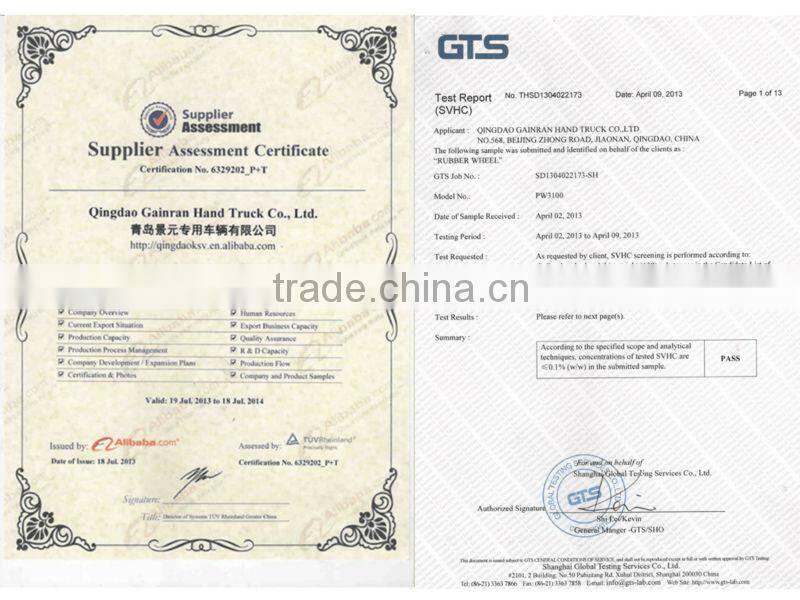 China Pneumatic tires 16 inch Trolley rubber wheel