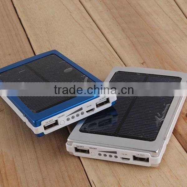 2015 Factory Price High Quality New Solar Power Bank Charger Products Distributor Slim Solar Power Bank 10000mah