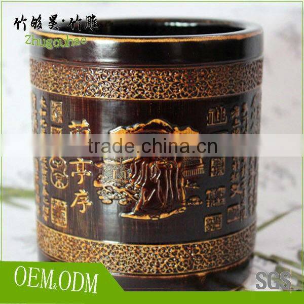 Business gift high quality bamboo tube for pen