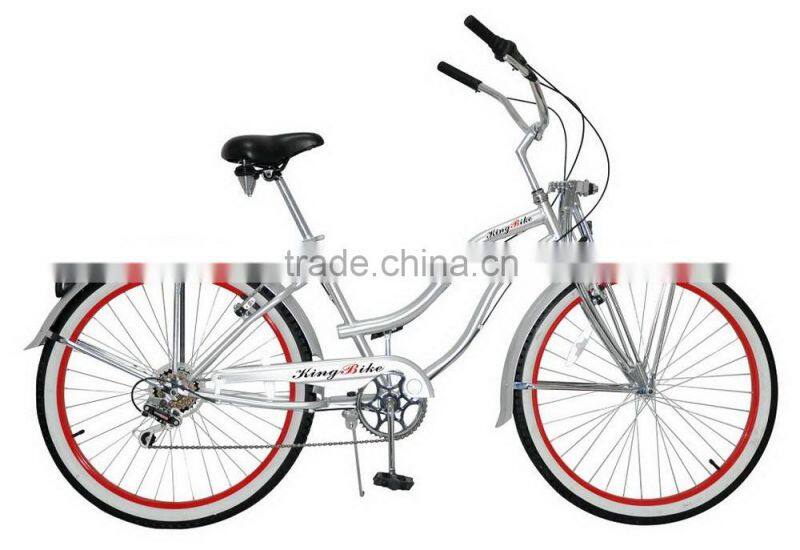 6 gear bicycle bike beach cruiser 26 size price china bike factory