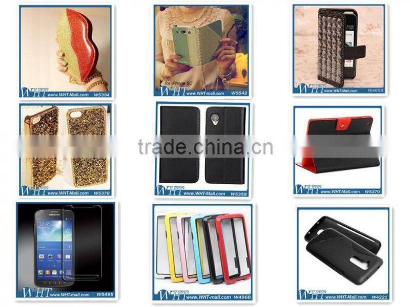 Luxury Mobile Card Holder Wallet Leather Flip Case for HTC One M8 Mini