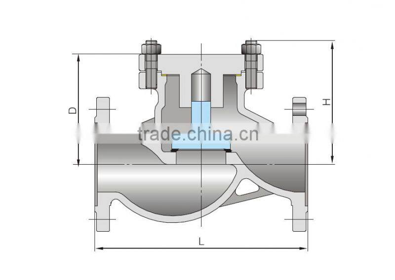 2015 TKFM hot sale city water supply pipeline use hot water check valve 10 inch