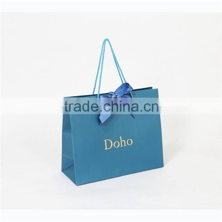Decoration handmade disposable shopping paper bag with handle