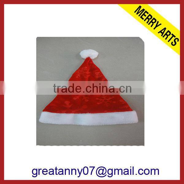 2015 new product crazy flash red christmas cap for wholesale