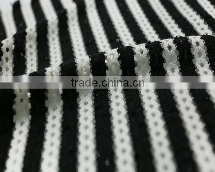 Jiufan Textile 2016 Hot Sale Knitting Sweater Material Polyester Rayon Fancy Hacci Fabric