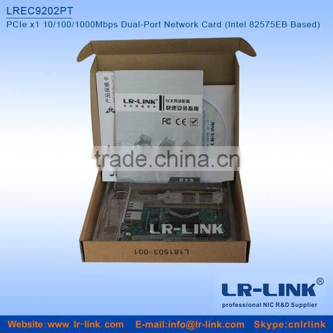 PCIe x1 Intel 82575 Dual port PCI Network Card