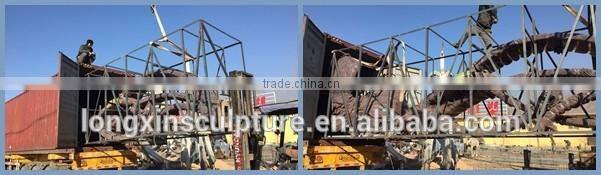 Metal Lily Garden Sculpture Stainless Steel Water Lily Flower Sculpture For Sale