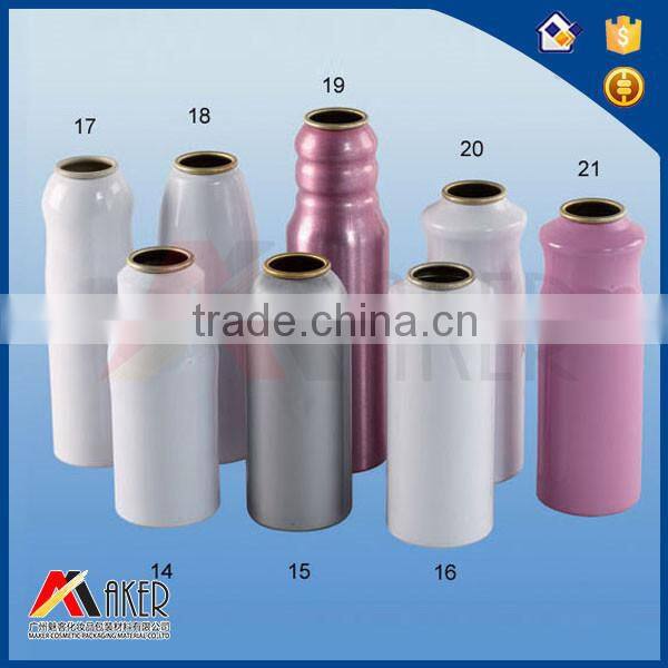 Hot selling Different color Round shape Empty aluminum bottle