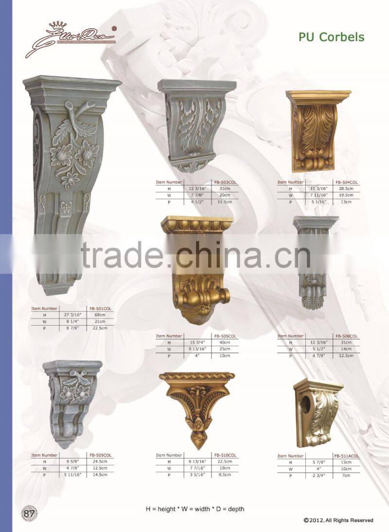 PU Good price beautiful new modern decorative Polyurethane Crown Moulding