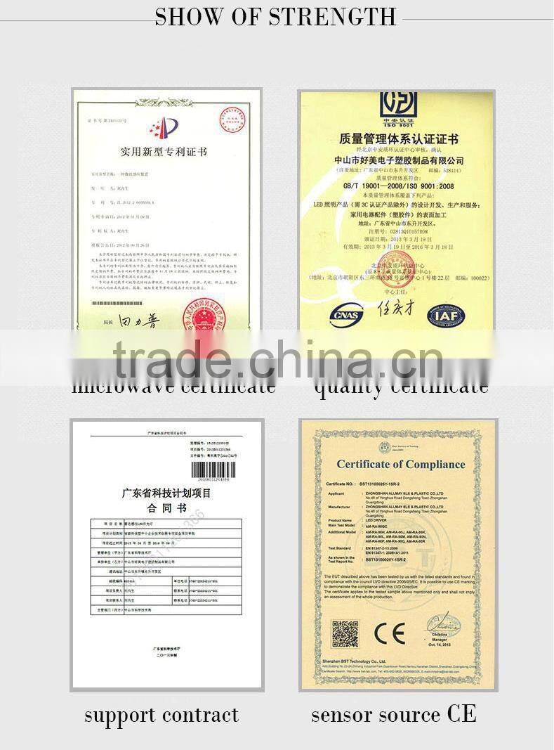 Radar motion sensor LED bulbs light china flower 4w for balcony combination price