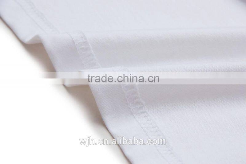 Men 100% Plain White Organic Cotton T-Shirt