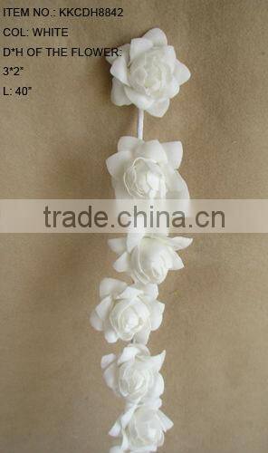 2014 Romantic Artificial PE Flower 40" Artificial PE Wedding Rose Garland Spray
