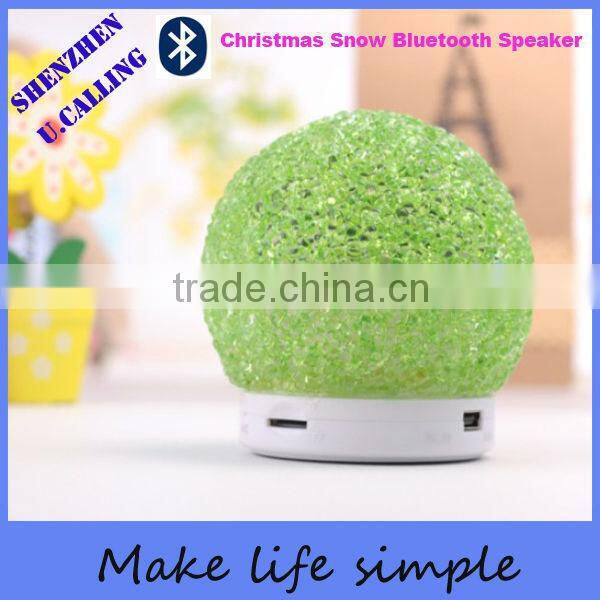Cheap Gift Crystal Snowball Bluetooth Speaker with TF card