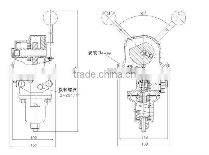 TMR6-L6 hand-handle regulating-pressure valve