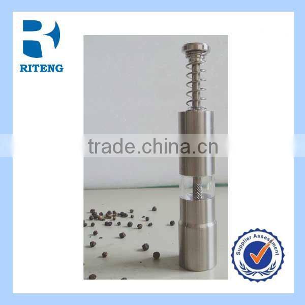 stainless steel Bottle shaped Pepper mill and Salt shaker