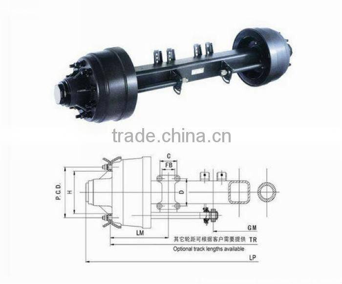 China L1 used military axles with high quality