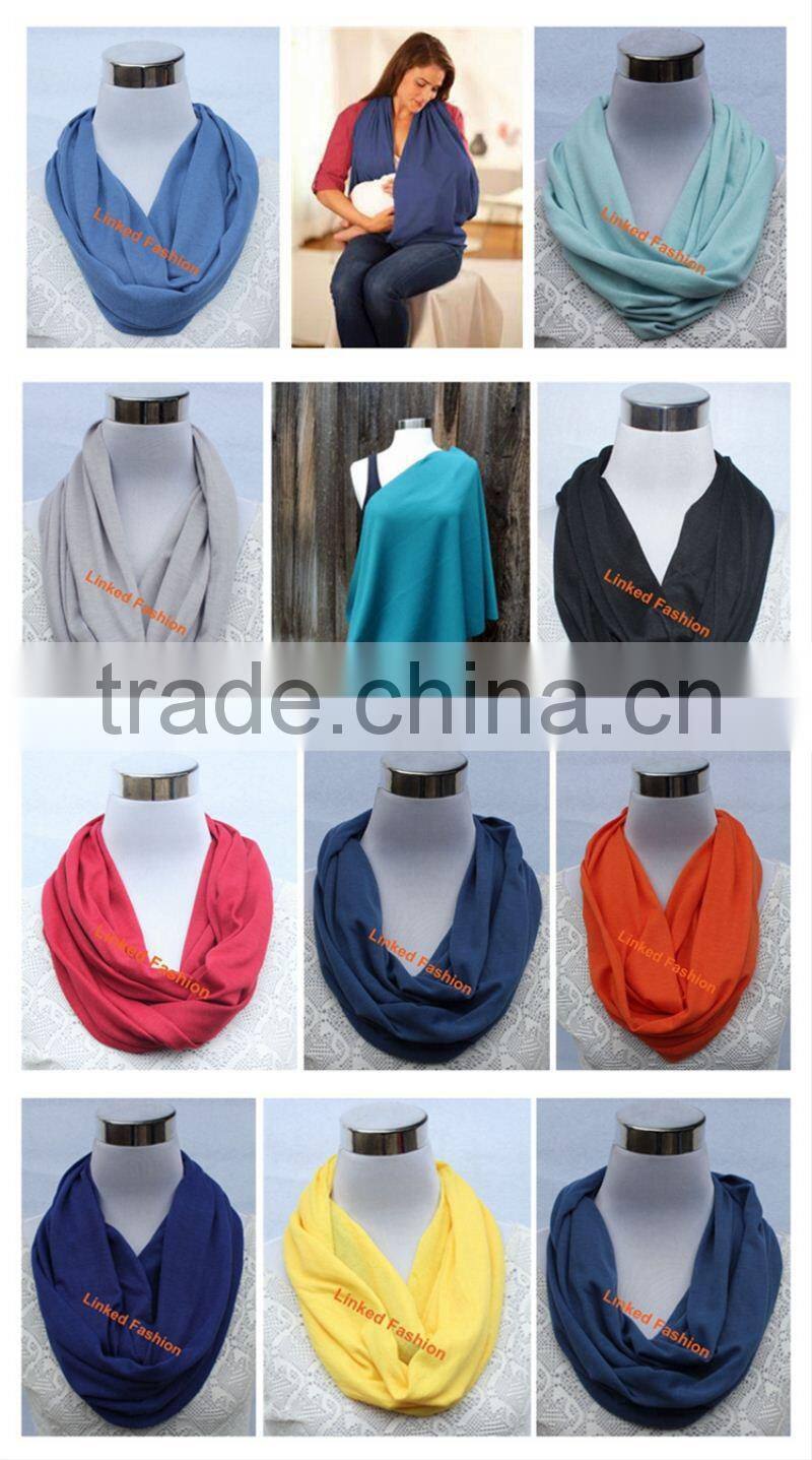 New High Quality Cotton Chevron Infinity Breastfeeding Nursing Scarf