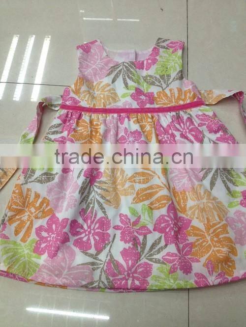 2016 baby cotton flower dress frocks designs cute little girls birthday dress