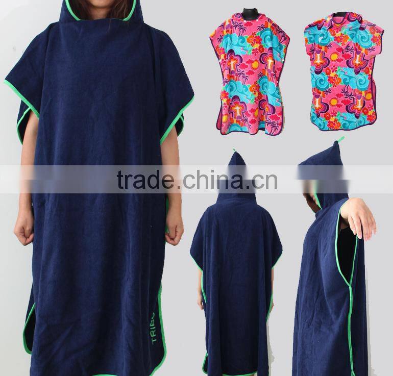 Super cool customized colorful leopard design printing coolling surf towel poncho