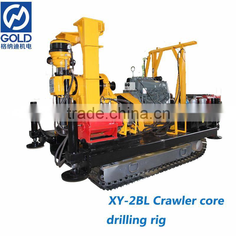 XY-2BL Efficient crawler integrated geological core drilling machine with ISO certificated