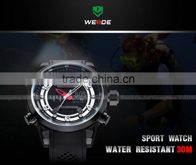 WEIDE WH3315 Fashionable luxury Digital Analog silicone wrist watch