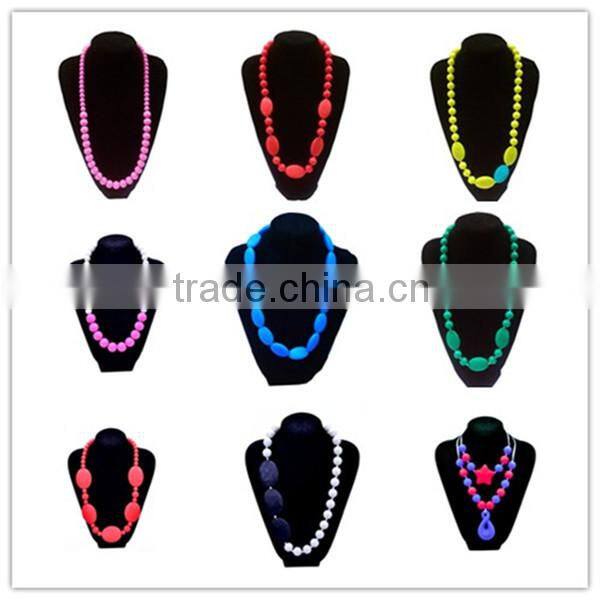 Baby teething silicone bead bracelet bangle