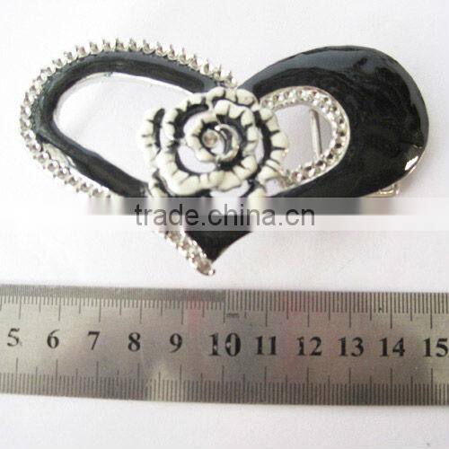 Decorative shoes designs metal school bag strap fix buckle