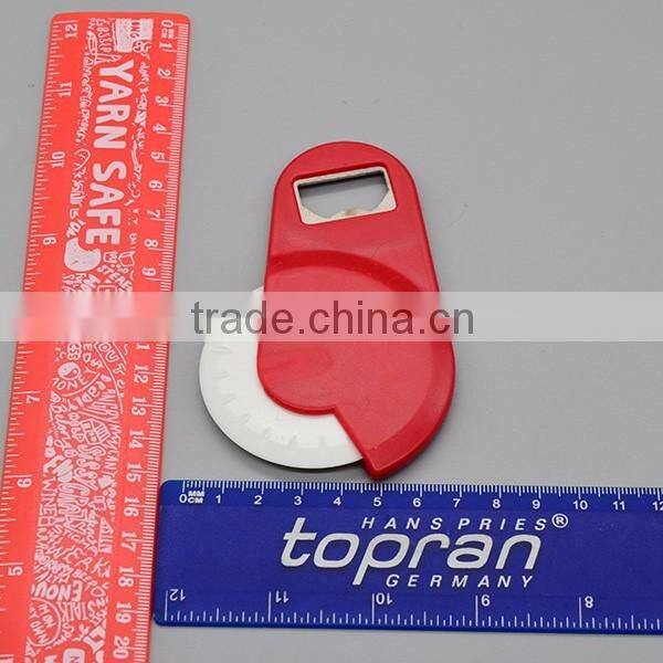 Custom Mini Pizza Cutter Wheel with Bottle Opener Wholesale