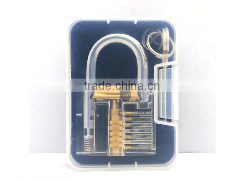 Hot Pick Cutaway Inside View Padlock Lock For Locksmith Practice Training Skill Transparent Practice Padlock