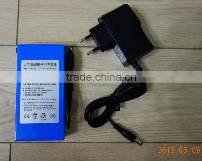 Super Polymer Rechargeable 12V 9800mAh li-ion Battery