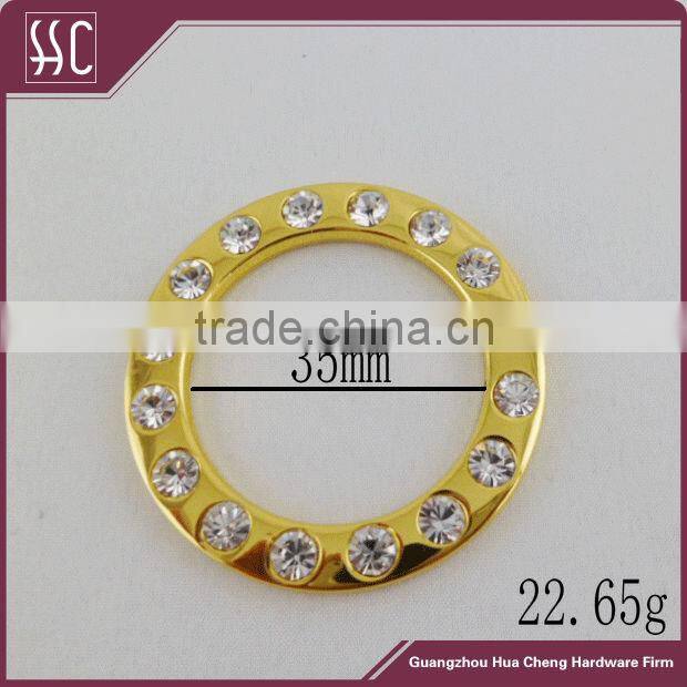 Metal O Ring with Rhinestone(inner diameter:35mm)