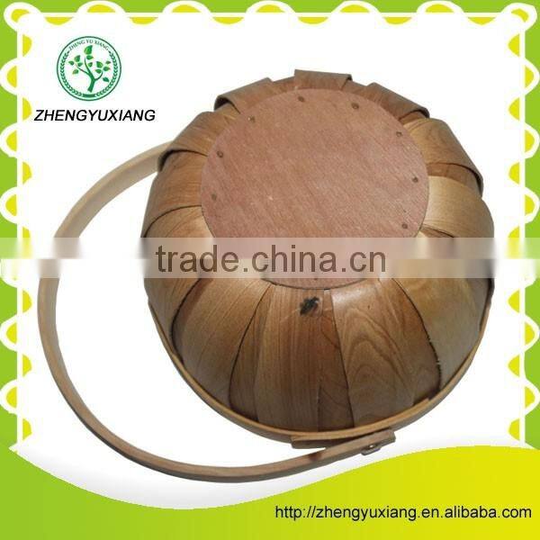 Wooden basket for carrying things