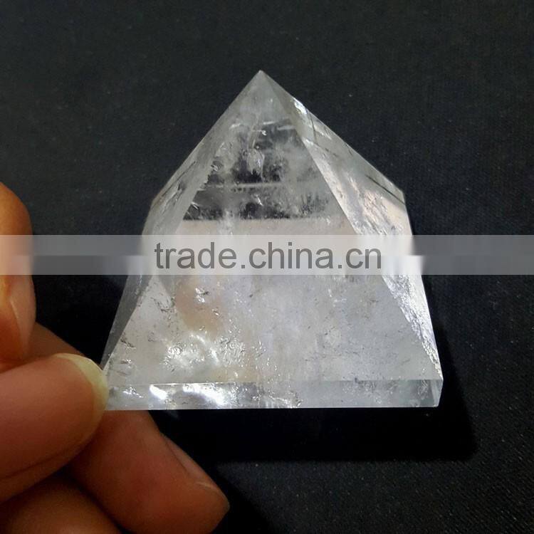 Africa Style Top Quality Transparent Clear Crystal Pyramids
