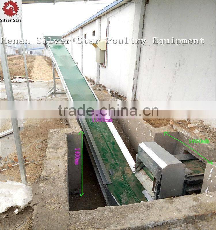 3 tier design A type ladder layer cages for chickens with scarpper manure removal system