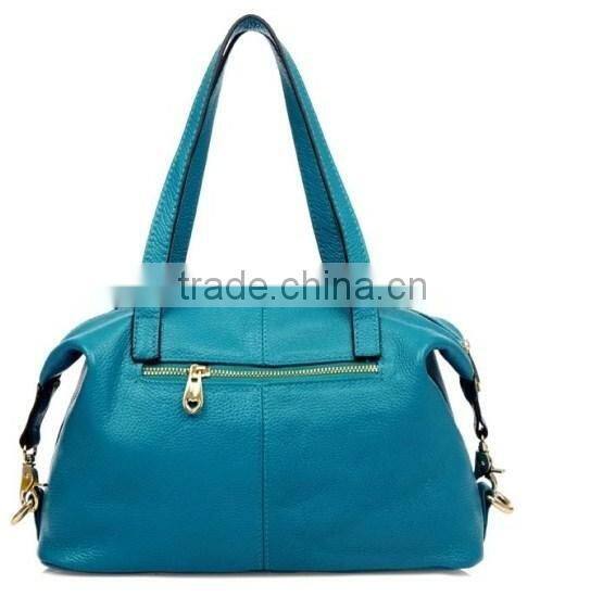 Custom Royal Women leather Extra Large Tote Bag With zipper Pocket