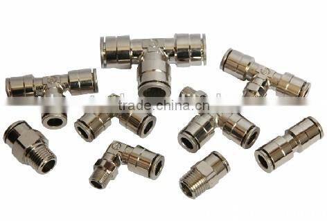 MPE T-shape Pneumatic Brass Connector