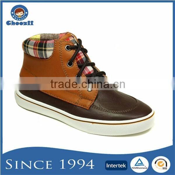 2016 Boys Stylish Black Lace-up Children Ankle High Shoes