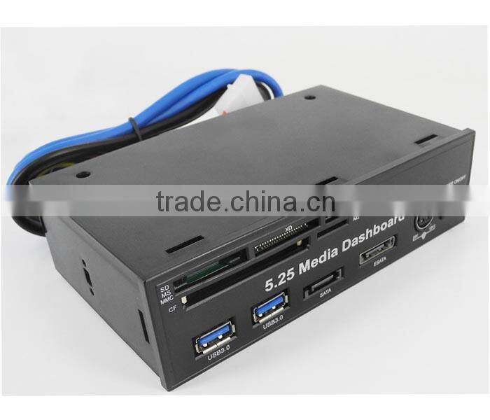 USB3.0 High Speed Media Dashboard Front Panel PC Multi Card Reader SATA