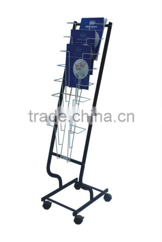 metal hot magazine book display stand HSX-505 racks display stands