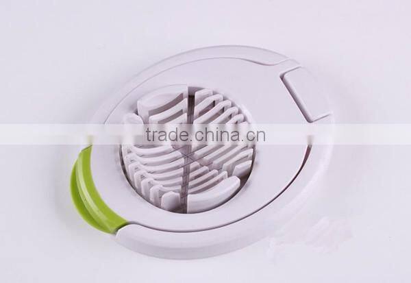 New Design Promotional Plastic Egg Cutter with Stainless Steel Wire Egg Slicer